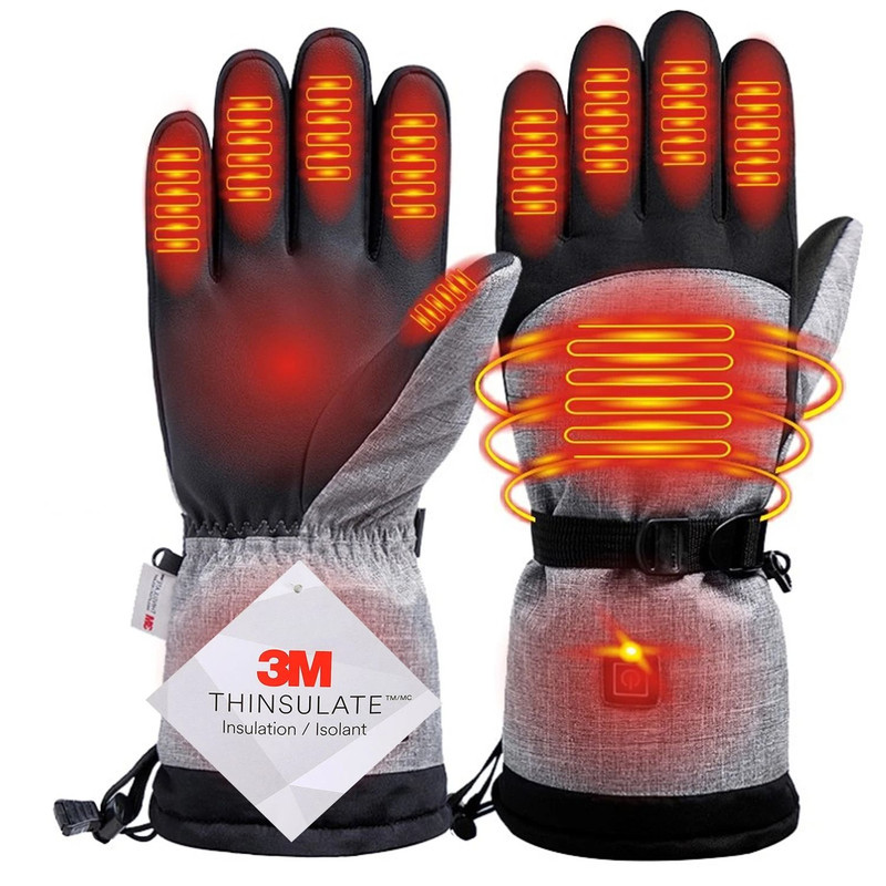 Electric Heated Winter Gloves  Waterproof Thermal Hand Warmers For Skiing Cycling And Outdoor Sport 0