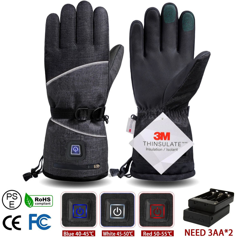 Electric Heated Winter Gloves  Waterproof Thermal Hand Warmers For Skiing Cycling And Outdoor Sport 9