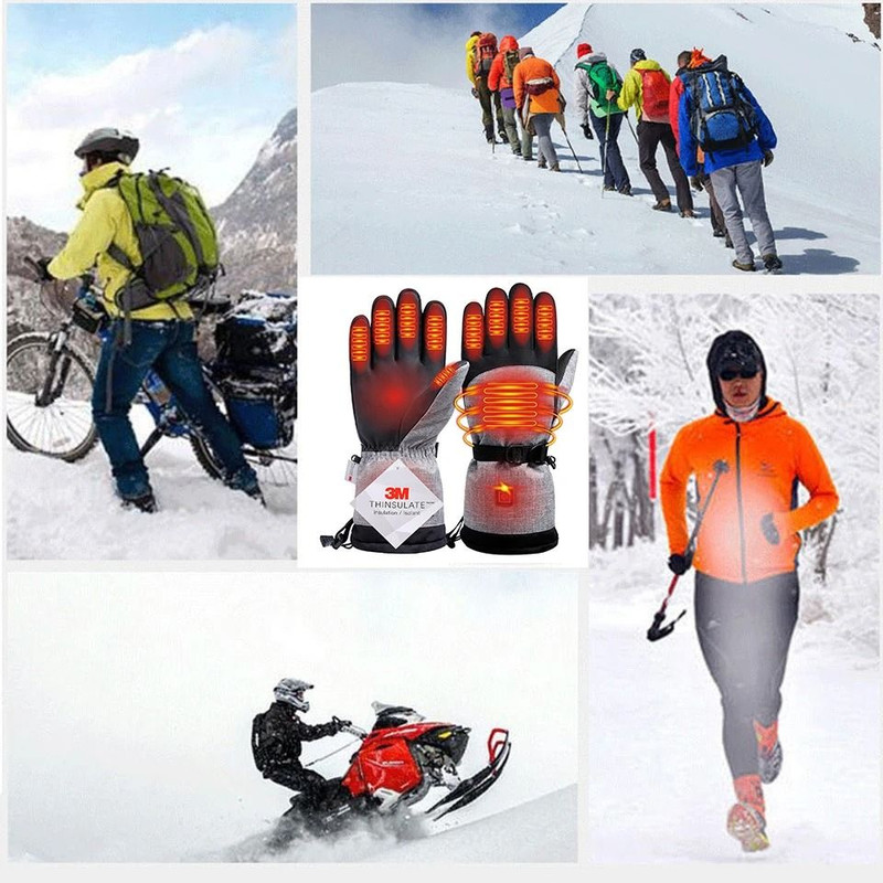 Electric Heated Winter Gloves  Waterproof Thermal Hand Warmers For Skiing Cycling And Outdoor Sport 3