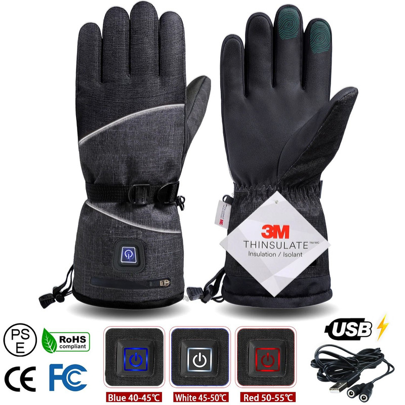 Electric Heated Winter Gloves  Waterproof Thermal Hand Warmers For Skiing Cycling And Outdoor Sport 6