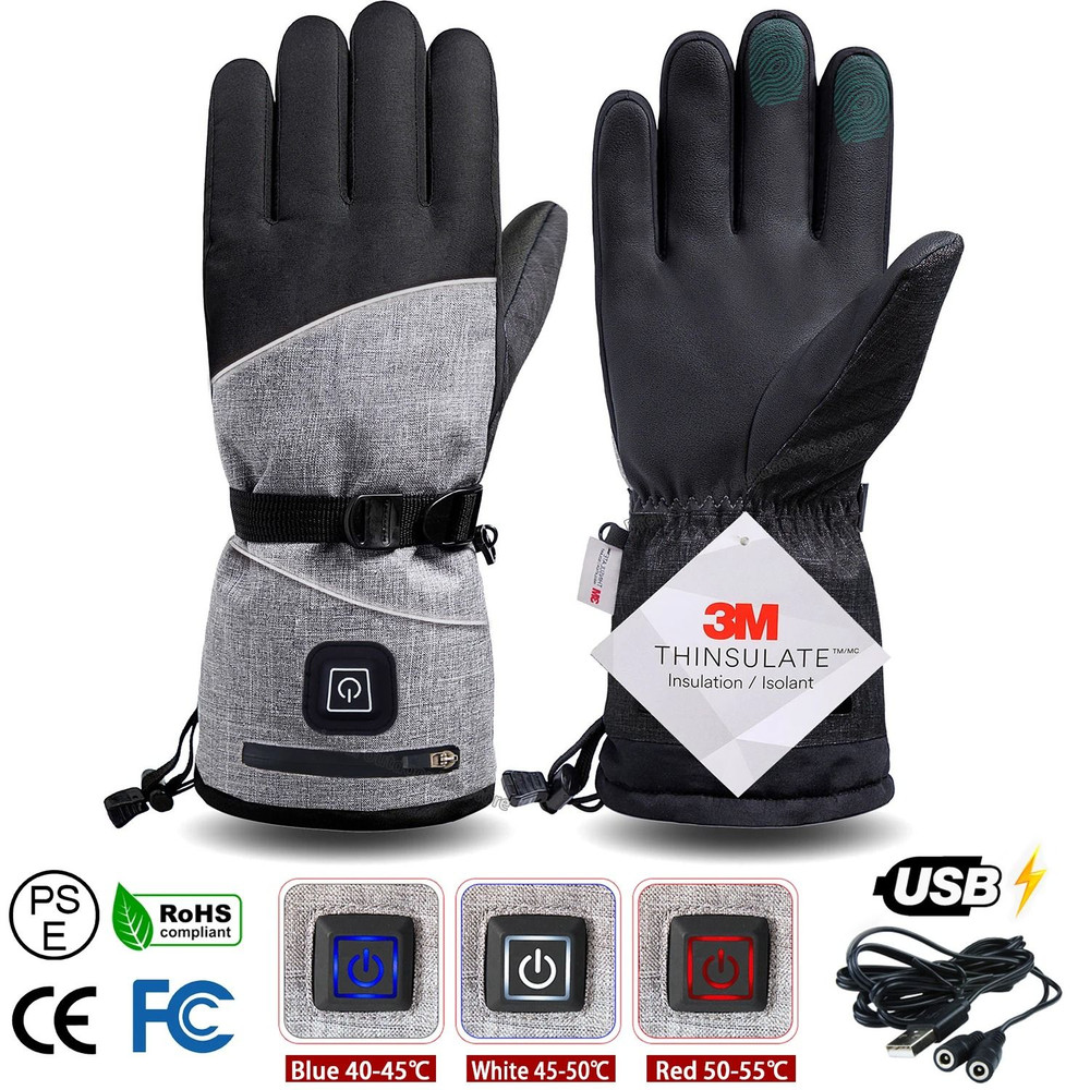 Electric Heated Winter Gloves  Waterproof Thermal Hand Warmers For Skiing Cycling And Outdoor Sport 7
