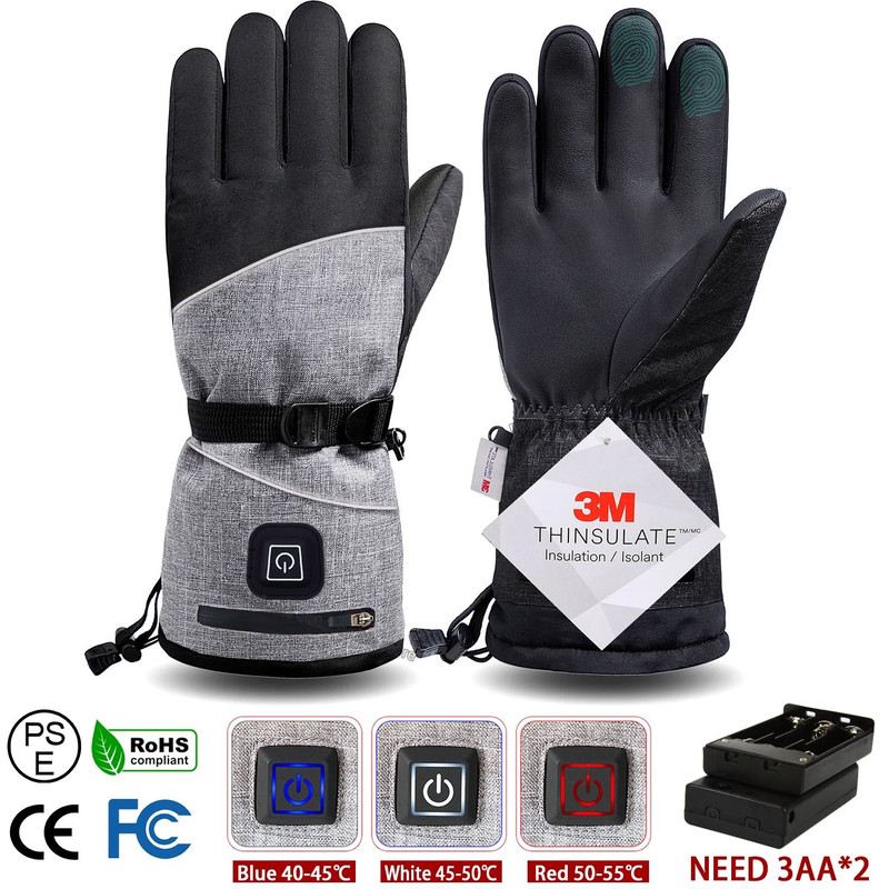 Electric Heated Winter Gloves  Waterproof Thermal Hand Warmers For Skiing Cycling And Outdoor Sport 8
