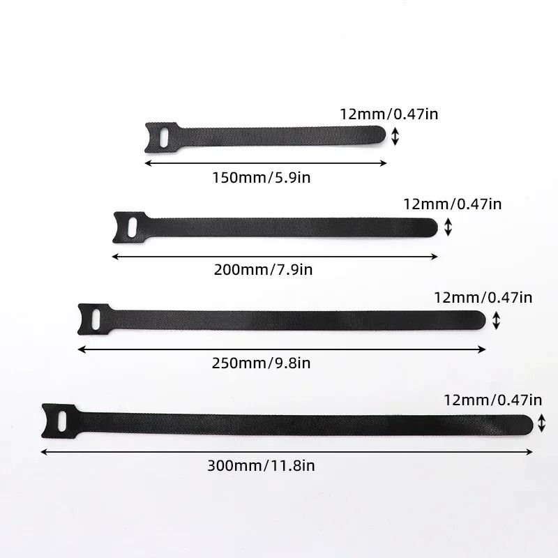 Releasable Cable Ties  Nylon Hook And Loop Fastening Straps For Wire Management And Cable Organizat 2