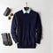 Classic VNeck Pullover Sweater For Men Warm Cashmere Cotton Blend Winter Jumper 17