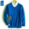Classic VNeck Pullover Sweater For Men Warm Cashmere Cotton Blend Winter Jumper 25