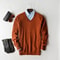 Classic VNeck Pullover Sweater For Men Warm Cashmere Cotton Blend Winter Jumper 27