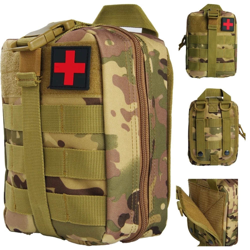 Tactical EDC First Aid Survival Pouch Molle Utility Trauma Kit Bag For Camping And Hiking 2