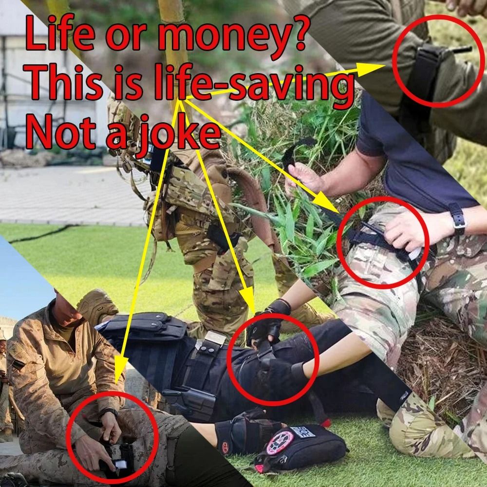 Tactical EDC First Aid Survival Pouch Molle Utility Trauma Kit Bag For Camping And Hiking 6