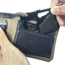 stainless steel emergency credit card multitool pocket knife for outdoor camping hiking survival