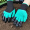 Garden Gloves With Claws For Digging Planting And Weeding Durable Protective Gardening Tool 2