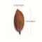 Leaf Shaped Oleander Wood Tray With Handle For Breakfast Desserts And Snacks 1