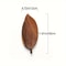 Leaf Shaped Oleander Wood Tray With Handle For Breakfast Desserts And Snacks 1
