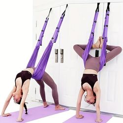 yoga stretching strap with door anchor