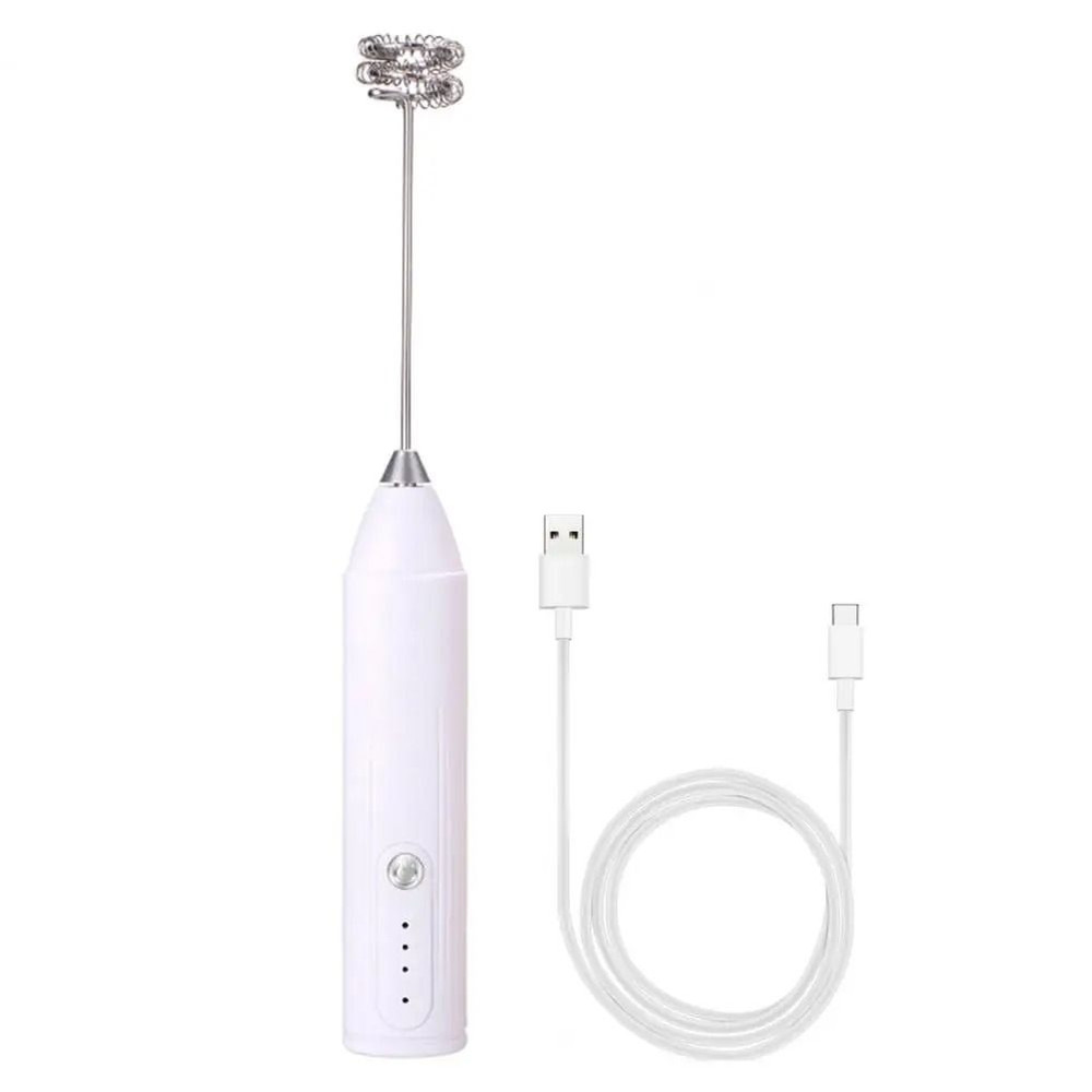 USB Electric Milk Frother Handheld Coffee Mixer 0