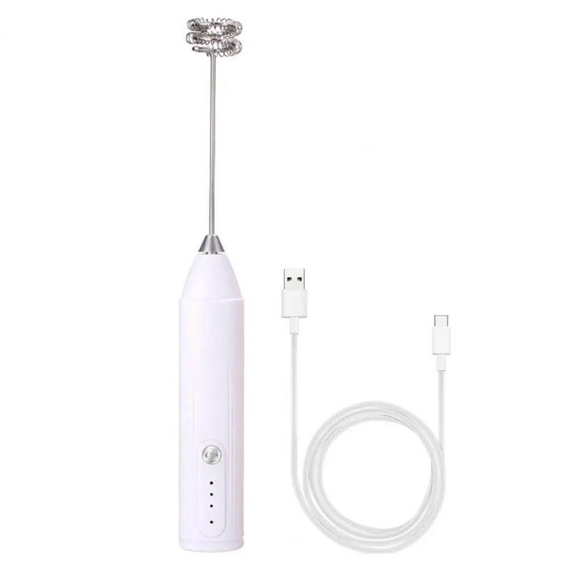 USB Electric Milk Frother Handheld Coffee Mixer 0