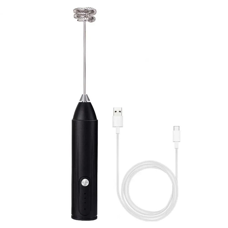 USB Electric Milk Frother Handheld Coffee Mixer 2