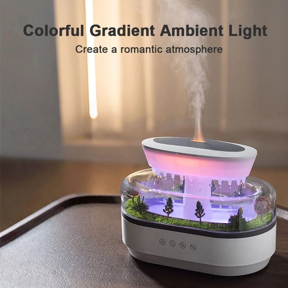 Raindrop Aroma Humidifier With White Noise And Light 5