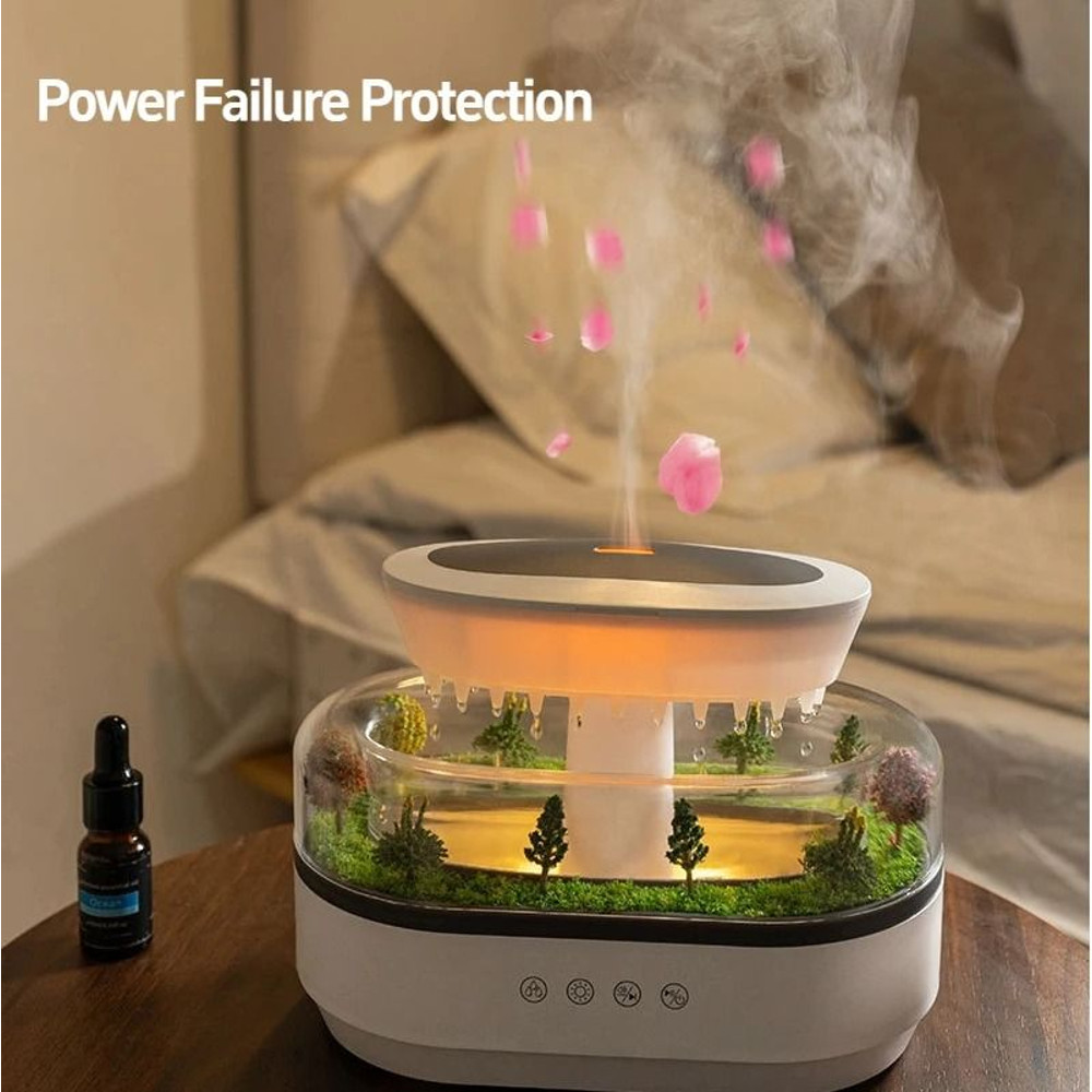 Raindrop Aroma Humidifier With White Noise And Light 6