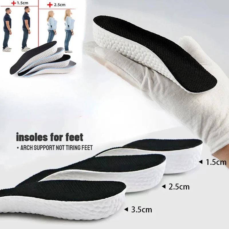 Memory Foam Height Increase Insoles With Arch Support 1