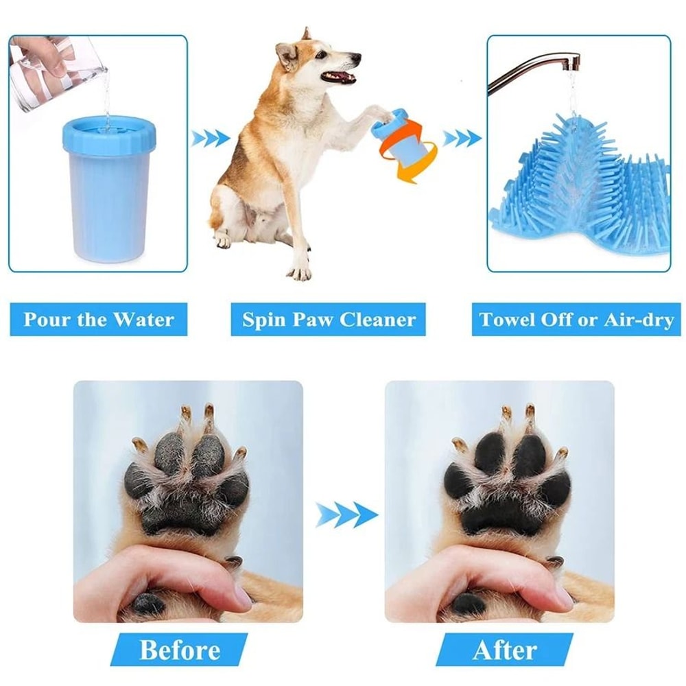 Pet Paw Cleaning Cup With Soft Silicone Brush 5