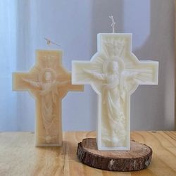jesus cross silicone candle mold for diy crafts