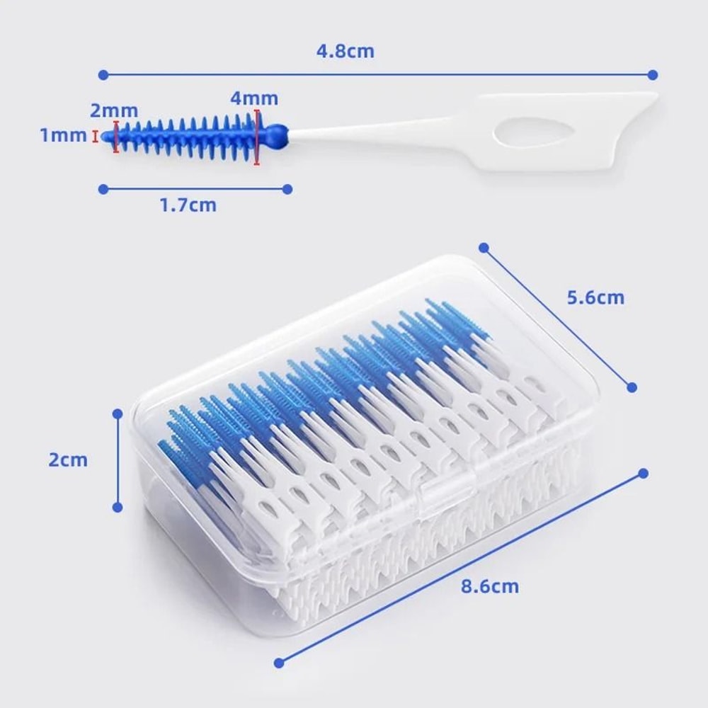 Curved Interdental Cleaning Brush Set 20 Piece Dental Care Kit 7