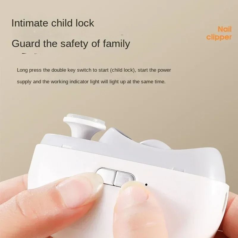 Rechargeable Electric Nail Clipper With Builtin Light For Effortless Manicures 2