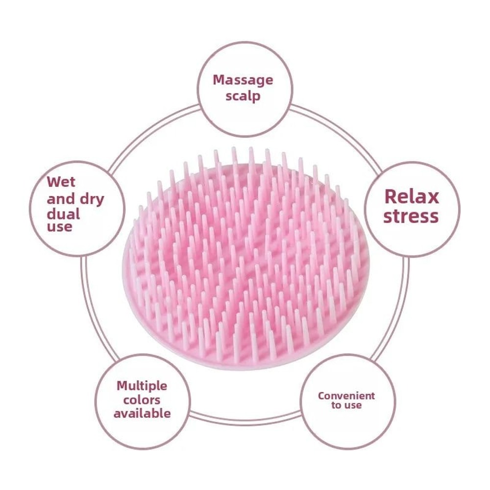 Silicone Scalp Massage Brush For Hair Washing And Shower Care 4
