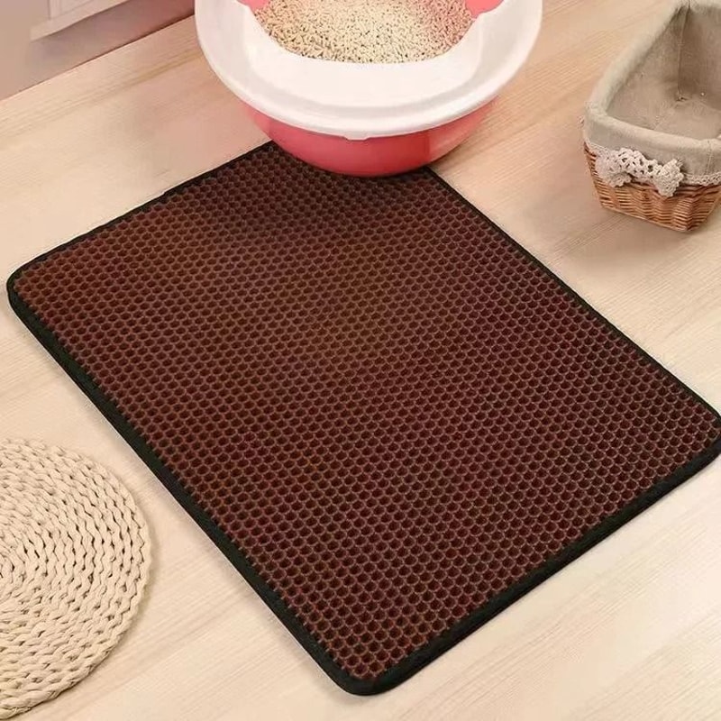 Double Layer Waterproof Cat Litter Mat With NonSlip Washable Design 9