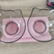 Double Cat Feeding Bowl With NonSlip Stand For Food And Water 9