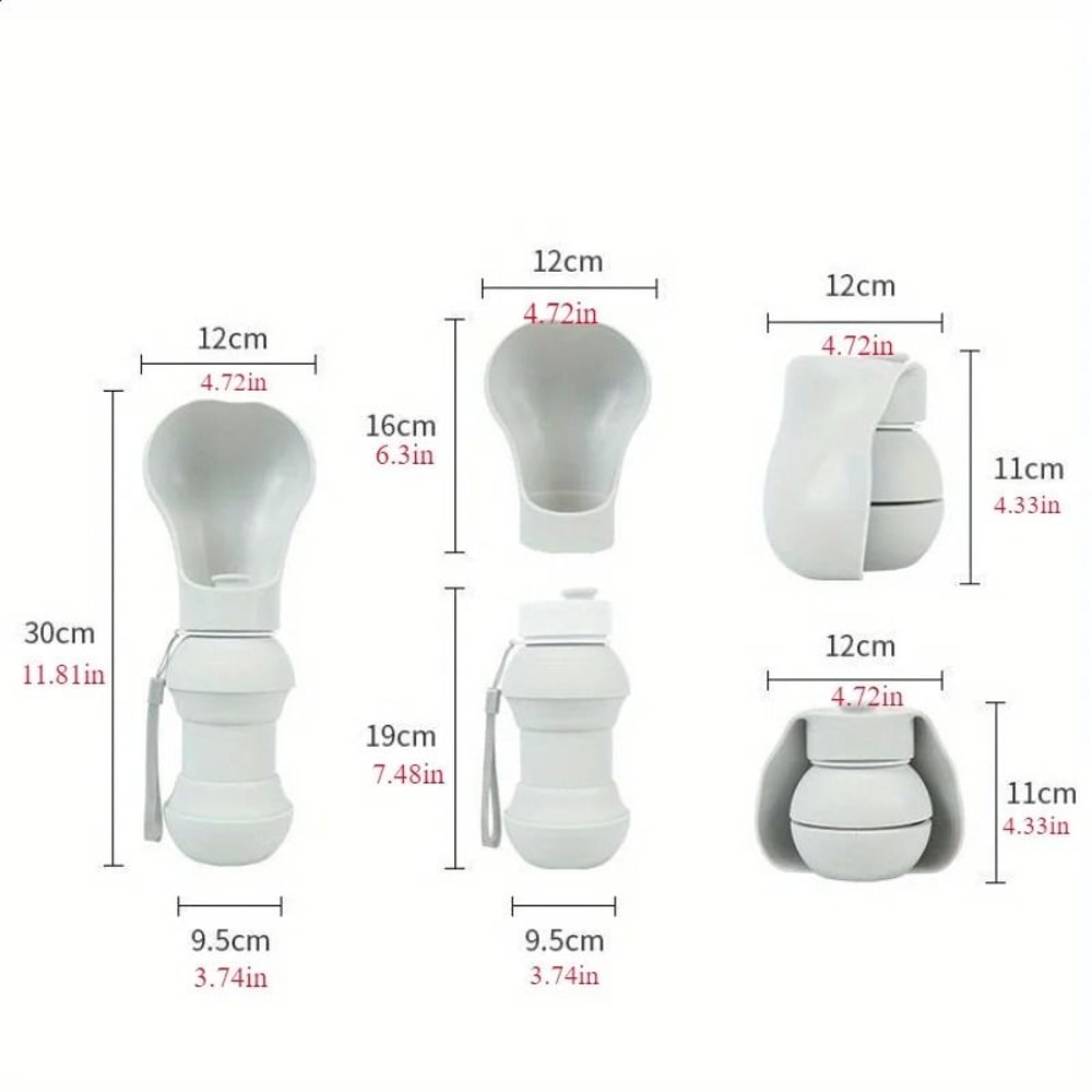 Portable Foldable Dog Water Bottle With Leakproof Drinking Cup 1