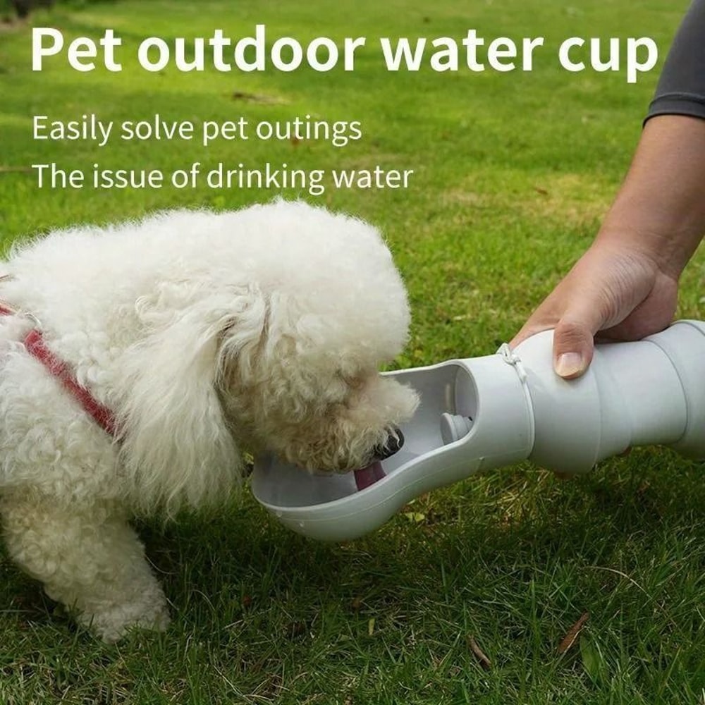 Portable Foldable Dog Water Bottle With Leakproof Drinking Cup 2