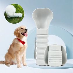 portable foldable dog water bottle with leakproof drinking cup