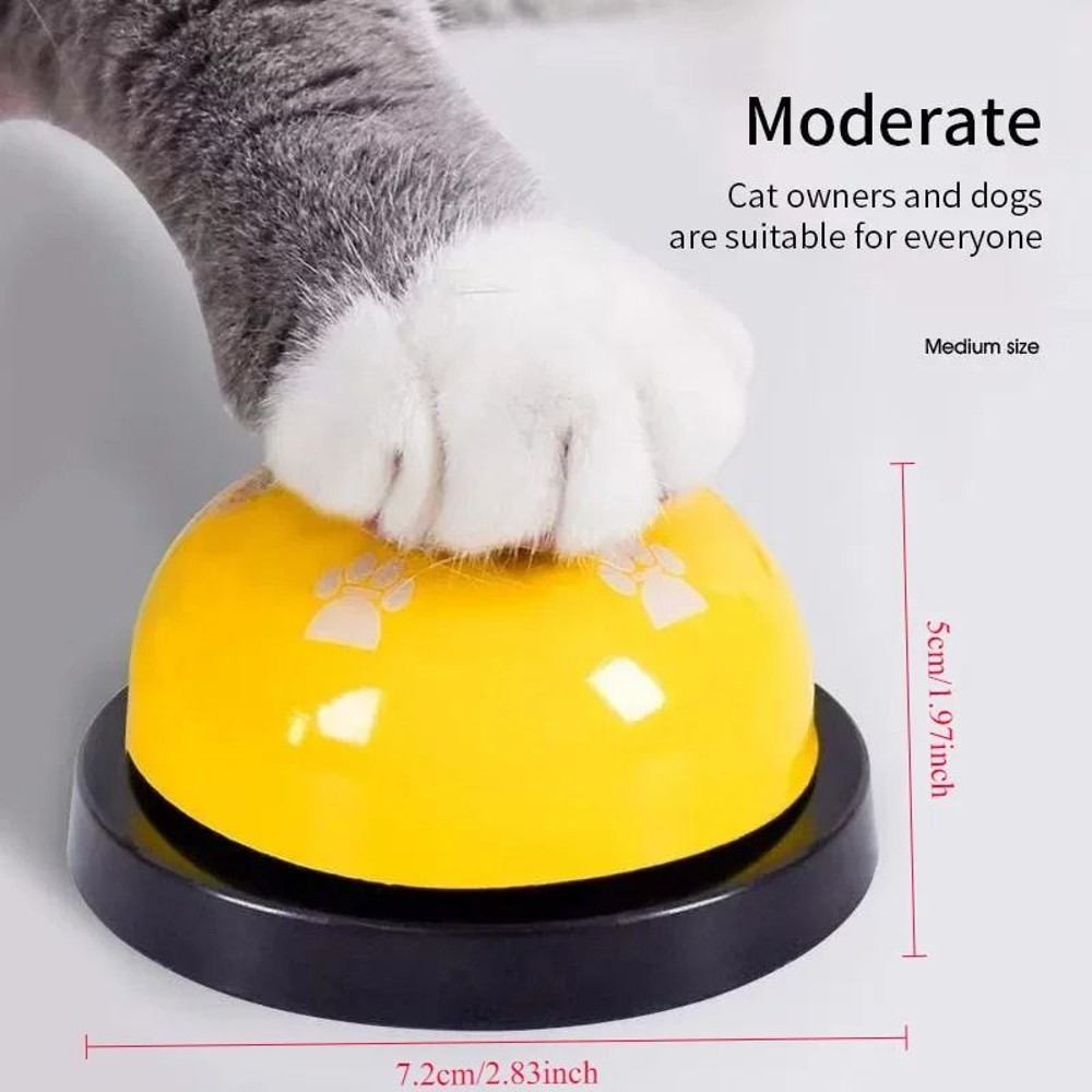 Cartoon Paw Print Pet Training Bell For Cats And Dogs 0