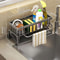 Kitchen Sink Drain Rack And Sponge Holder With Narrow Edge Design 6
