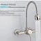 360 Rotatable Stainless Steel Wall Mounted Kitchen Faucet With Hot And Cold Water 4