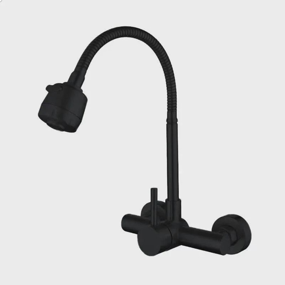 360 Rotatable Stainless Steel Wall Mounted Kitchen Faucet With Hot And Cold Water 6