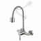 360 Rotatable Stainless Steel Wall Mounted Kitchen Faucet With Hot And Cold Water 7