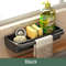 Kitchen Sink Organizer Rack With Drain Tray And Towel Holder 8