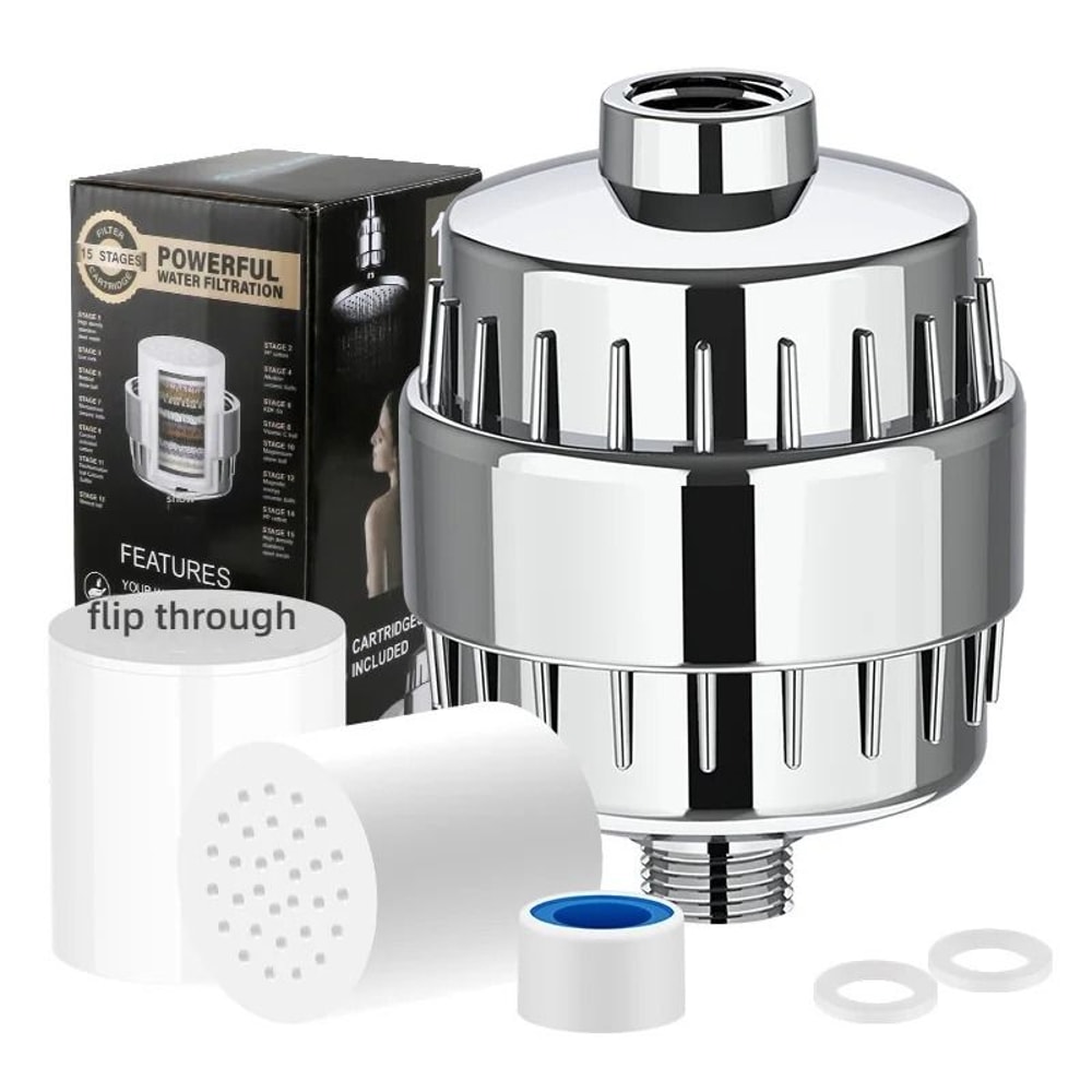 20Stage Shower Water Filter For Chlorine And Heavy Metal Removal 1