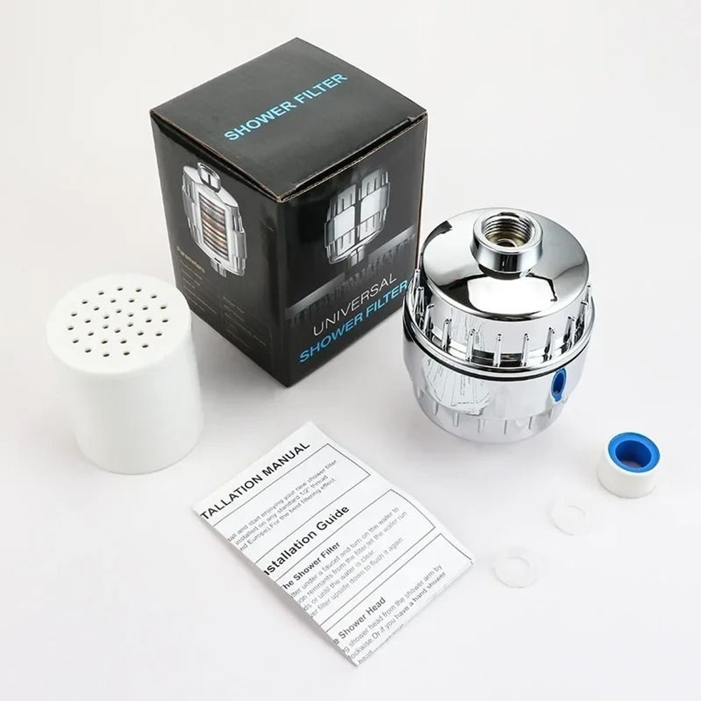 20Stage Shower Water Filter For Chlorine And Heavy Metal Removal 11