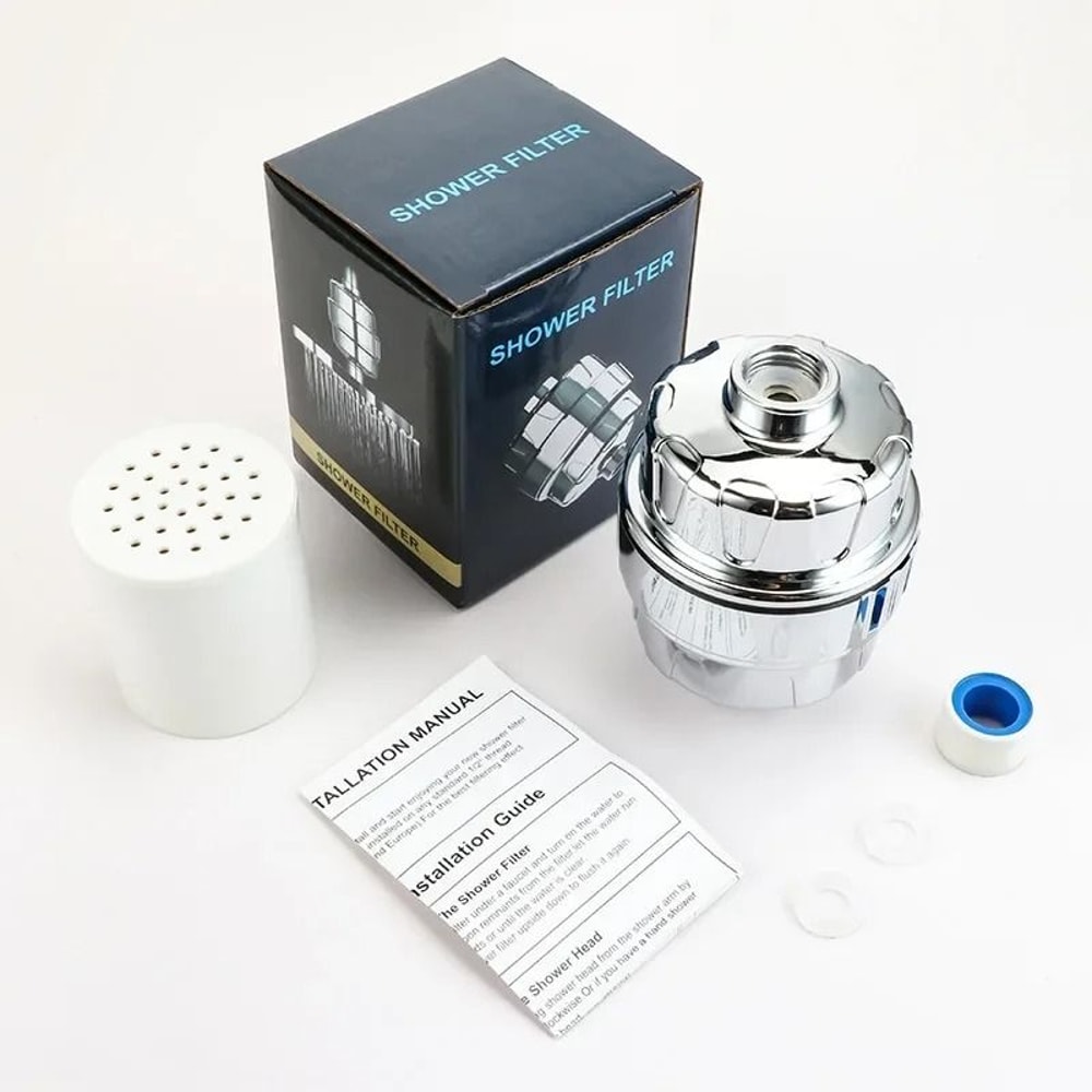 20Stage Shower Water Filter For Chlorine And Heavy Metal Removal 8