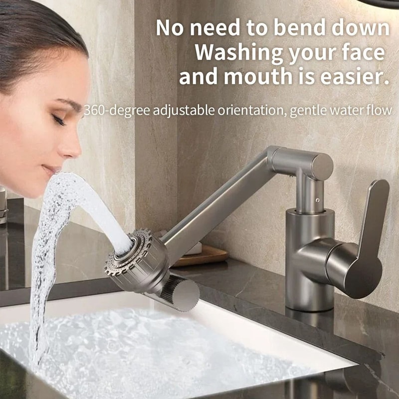 Rotatable Dual Hot And Cold Faucet For Bathroom And Kitchen 1