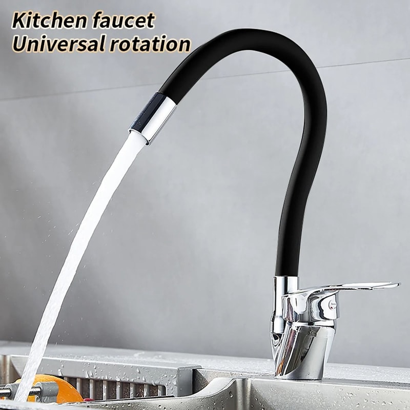 Flexible Rotating Kitchen Faucet With Hot And Cold Water Mixer 0