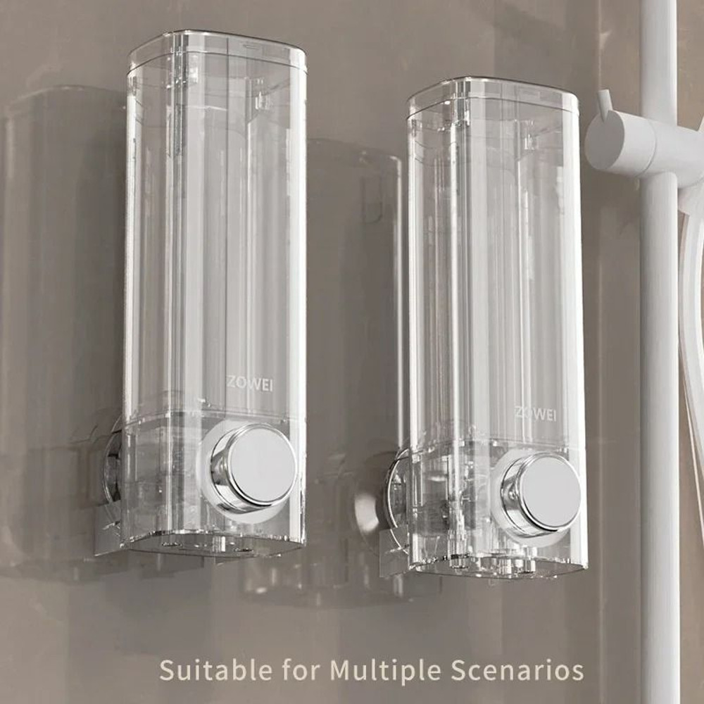 Wall Mounted Transparent Soap Dispenser For Bathroom And Kitchen 1