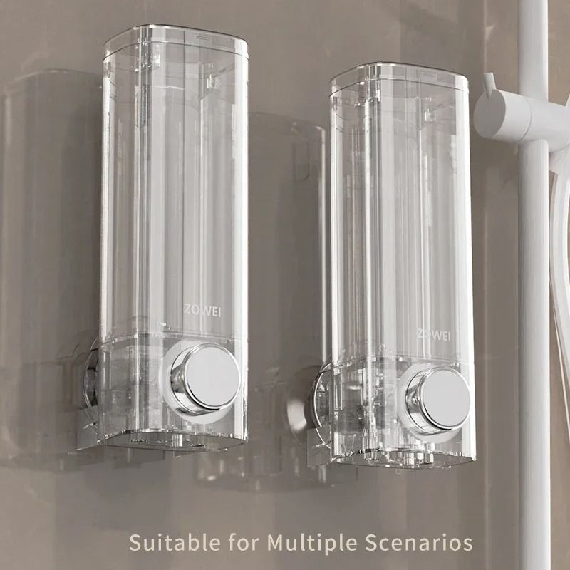 Wall Mounted Transparent Soap Dispenser For Bathroom And Kitchen 1