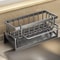 Kitchen Sink Drain Rack Organizer With Sponge And Soap Holder 4