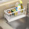 Kitchen Sink Drain Rack Organizer With Sponge And Soap Holder 10