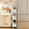 Movable Gap Storage Rack Narrow Floor Standing Organizer For Kitchen And Living Room 2