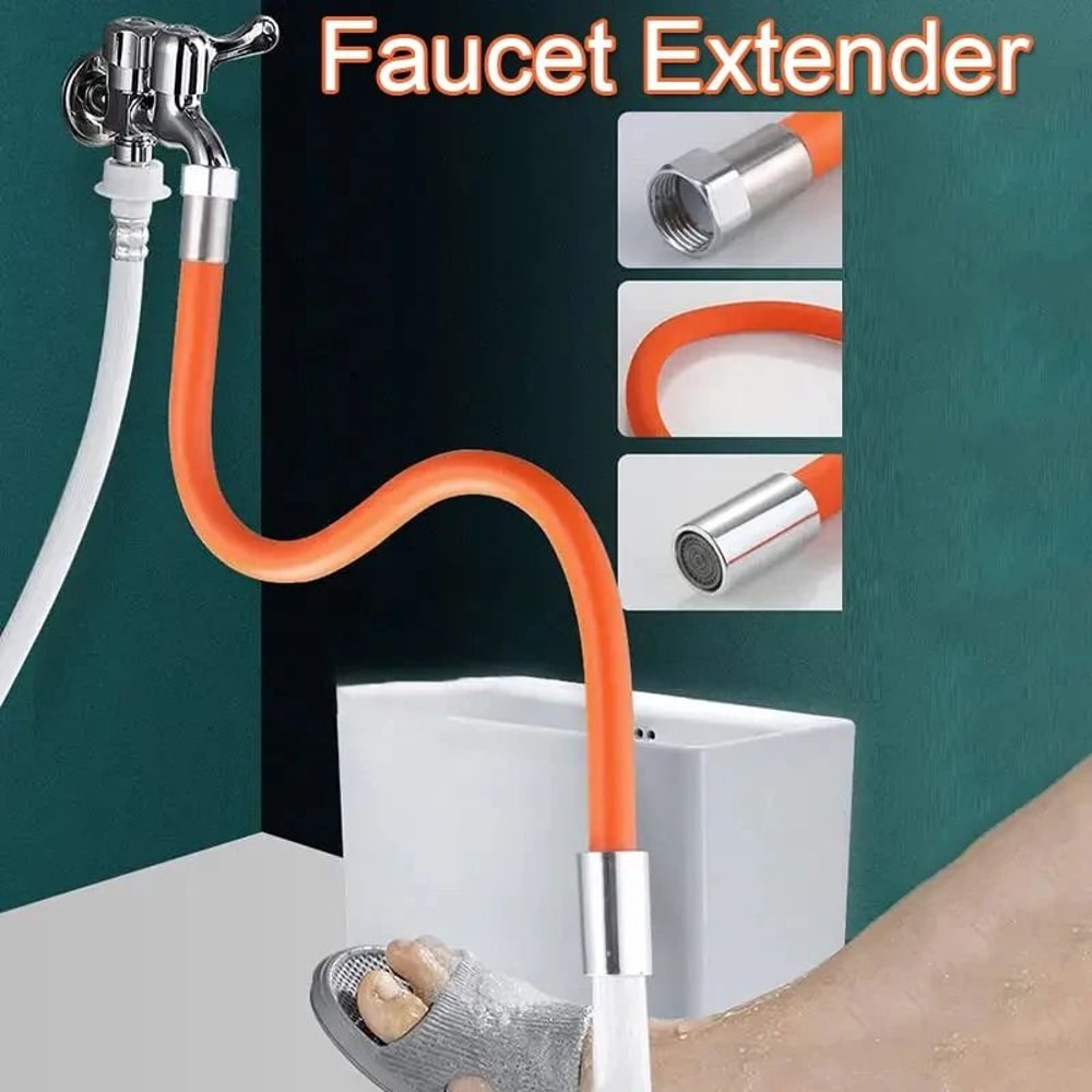 Universal Silicone Faucet Extension Pipe For Kitchen And Bathroom 0